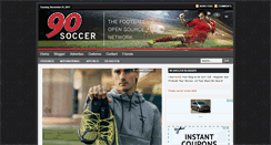 Desktop Screenshot of 90soccer.com
